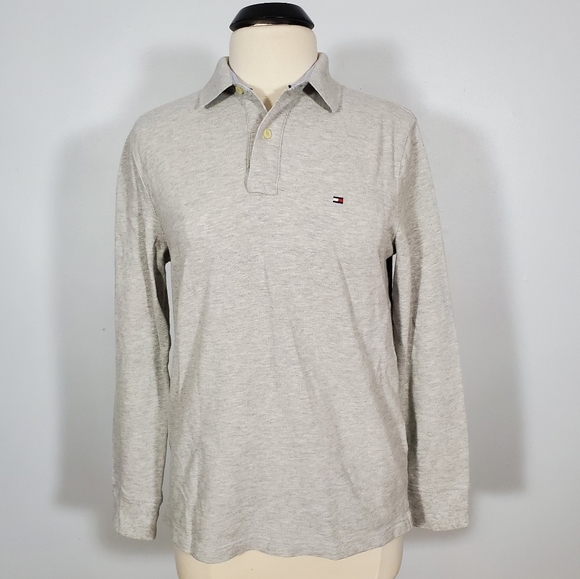 Tommy Hilfiger Other - Tommy Hilfiger Men's Grey Long Sleeve Polo Shirt